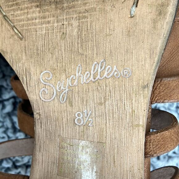 SEYCHELLES 8.5 Ankle Bootie Woven Strappy Weave CrissCross w/Low Chun… - Picture 8 of 10